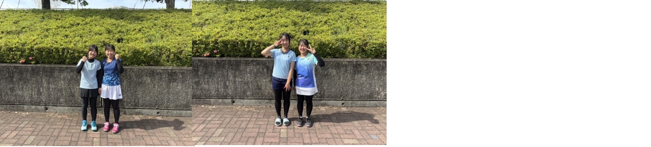 テニス部「ＩＨ県予選」女子複で県ベスト８